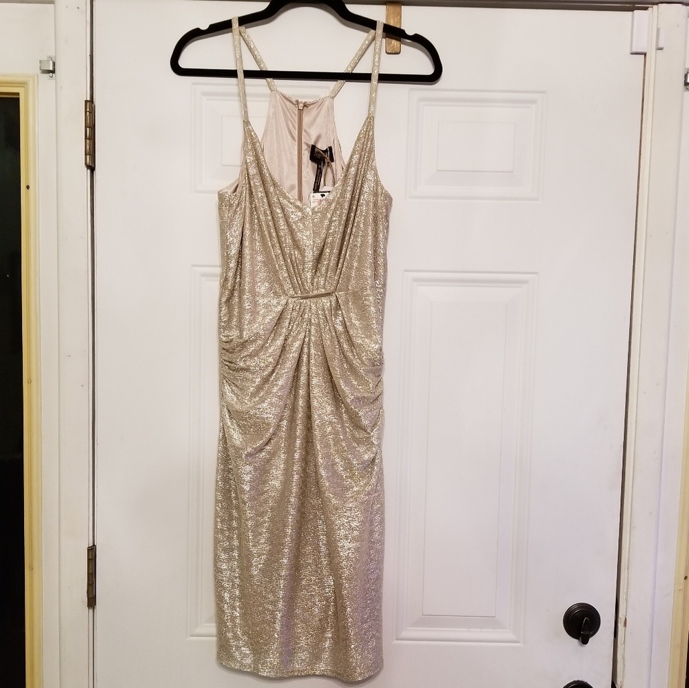 Gold Cocktail Dress